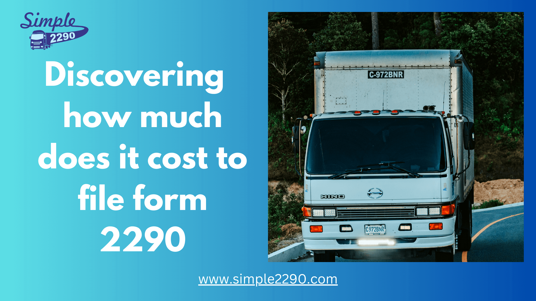 Discovering How Much Does It Cost To File Form 2290