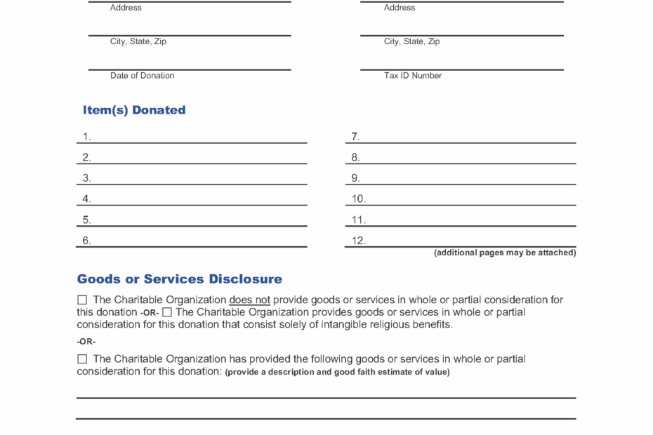 Donation Receipt Template Invoice Maker