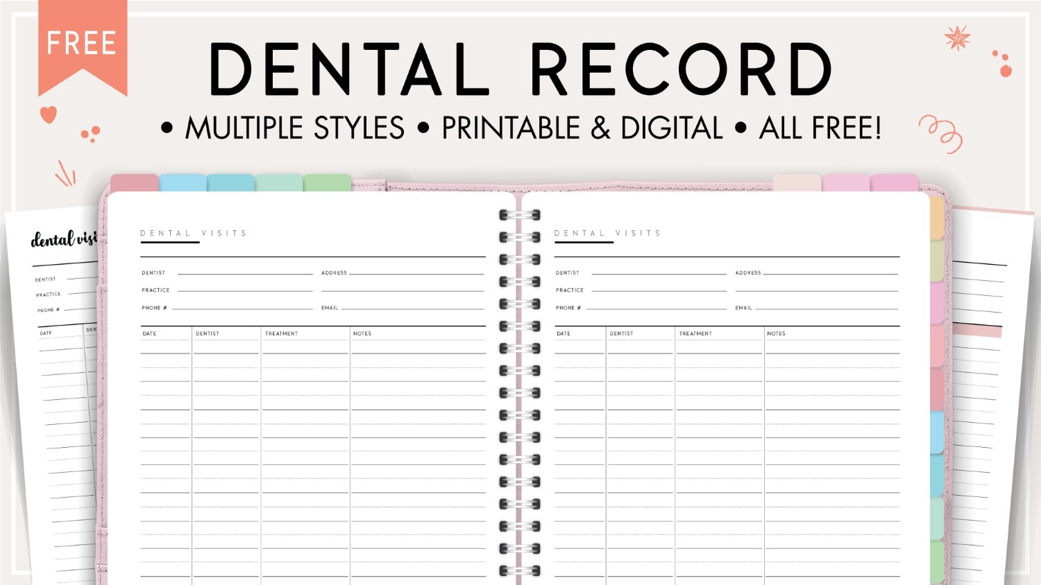 Download Dental Record Template PDF World Of Printables