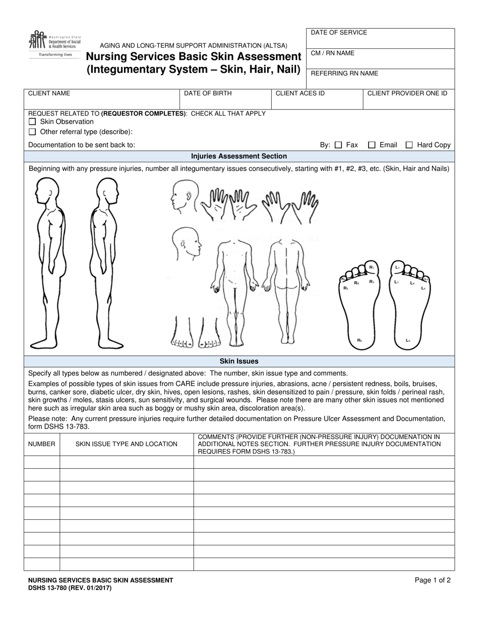 DSHS Form 13 780 Fill Out Sign Online And Download Printable 