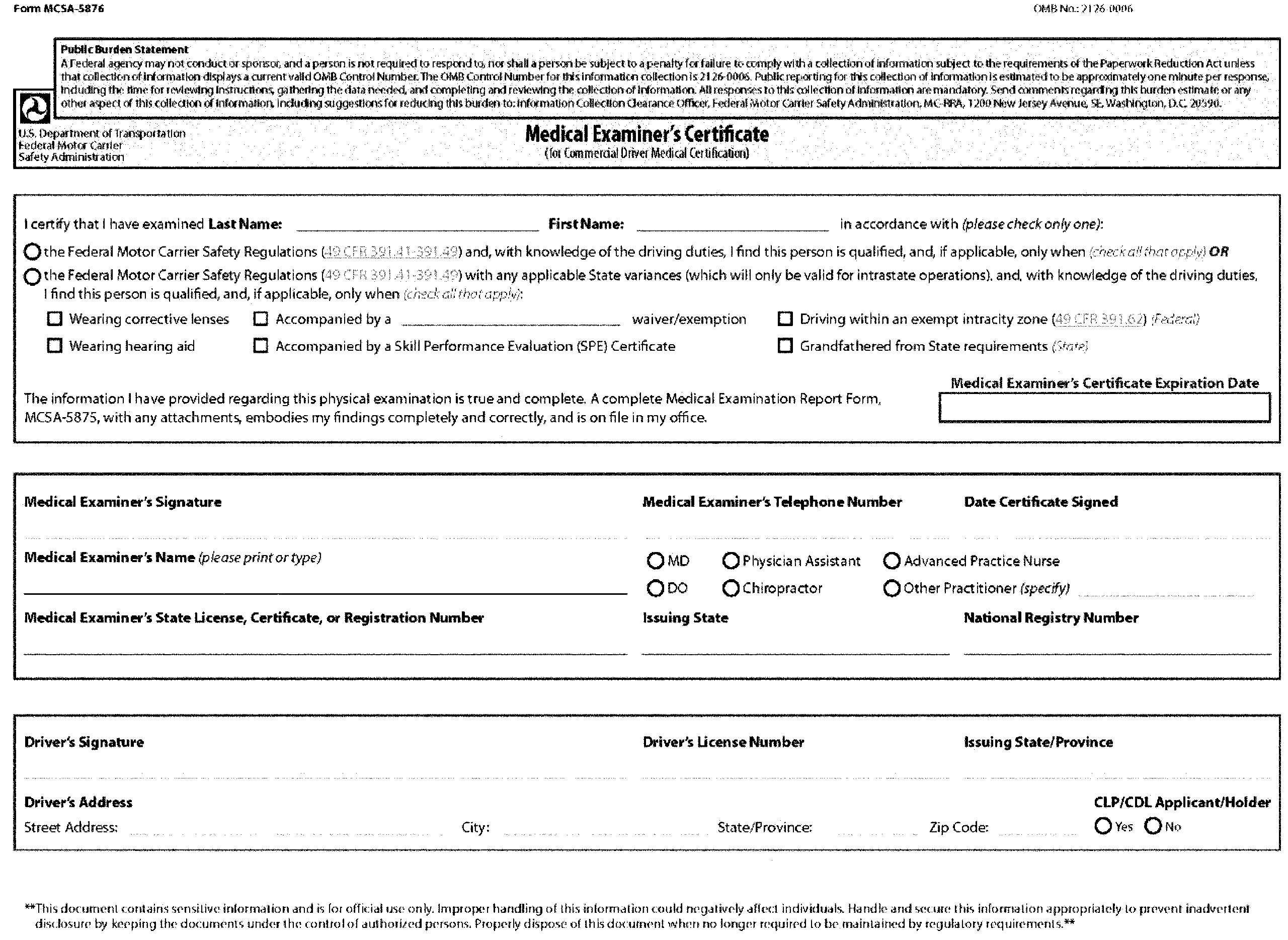 ECFR 49 CFR Part 391 Qualifications Of Drivers And Longer Combination Vehicle LCV Driver Instructors