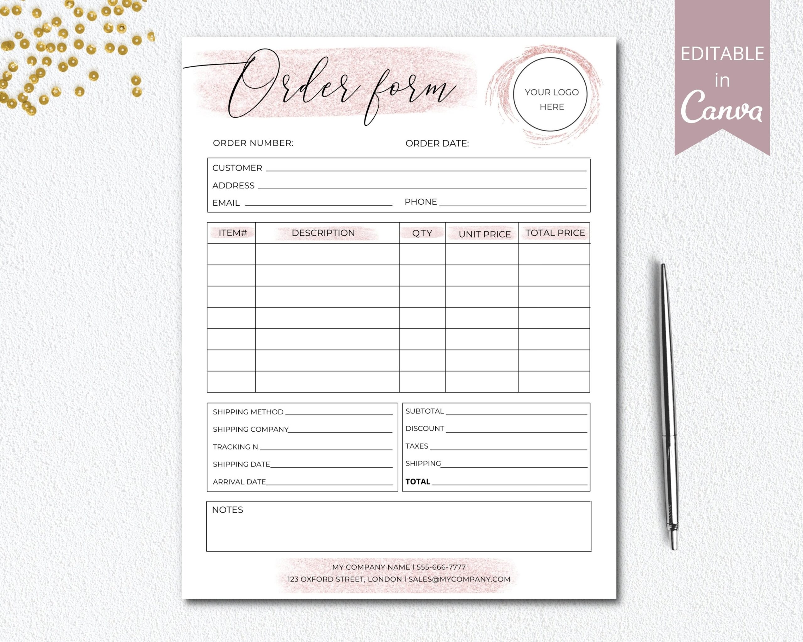 Editable Order Form Small Business Forms Printable Craft Order Worksheets Library Editable Order Form Small Business Forms Printable Craft Order Worksheets Library