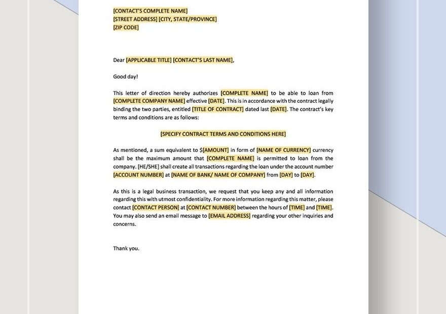 Editable Payment Letter Templates In Word To Download