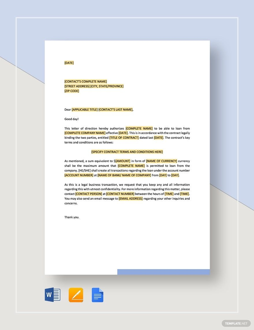 Editable Payment Letter Templates In Word To Download