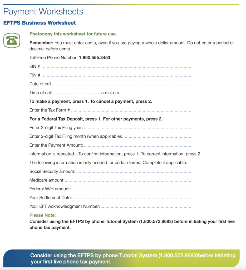 Eftps Worksheet Short Form Pdf Fill Online Printable Fillable Worksheets Library