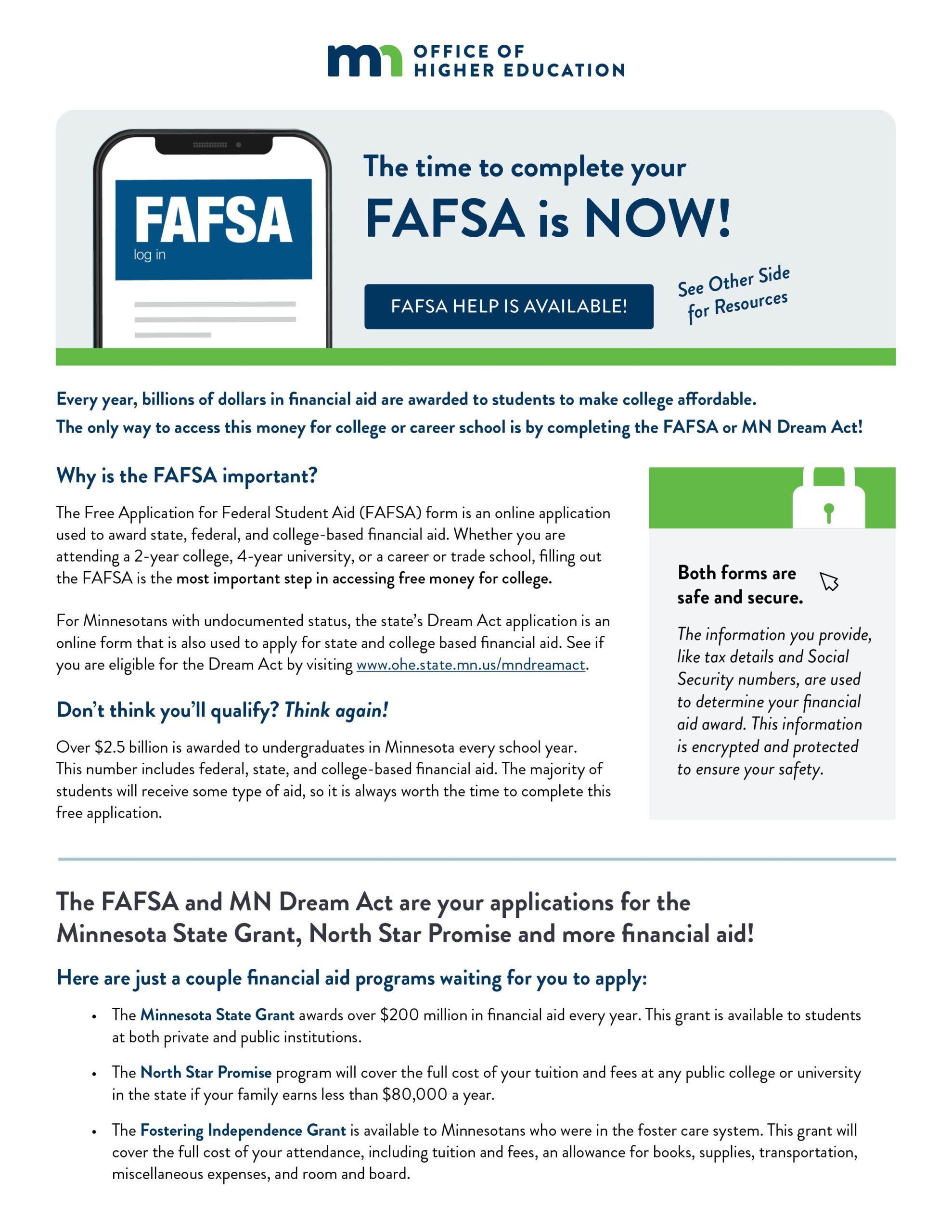 FAFSA Completion Resources MN Office Of Higher Education