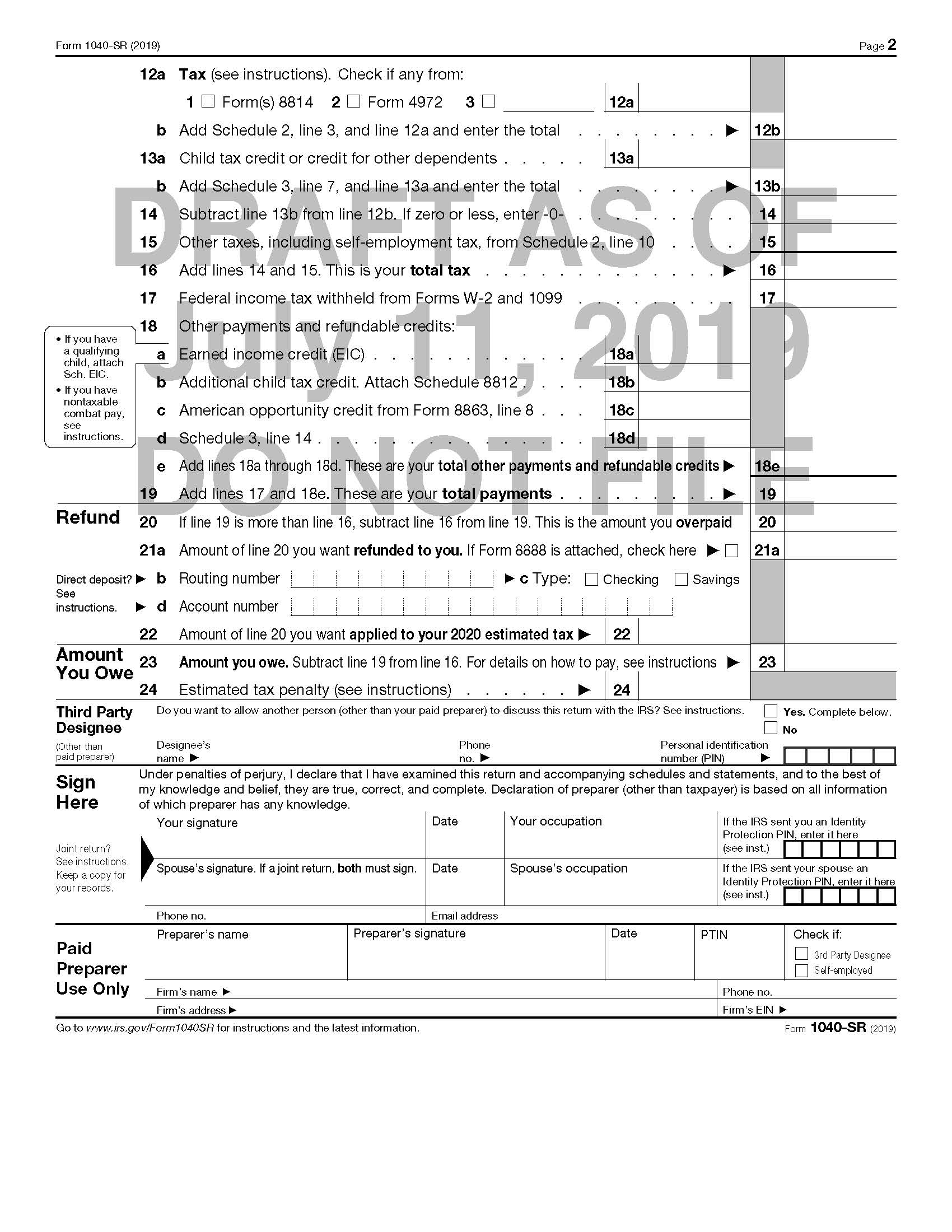 Farewell 1040 Postcard We Hardly Knew Ye Current Federal Tax Developments