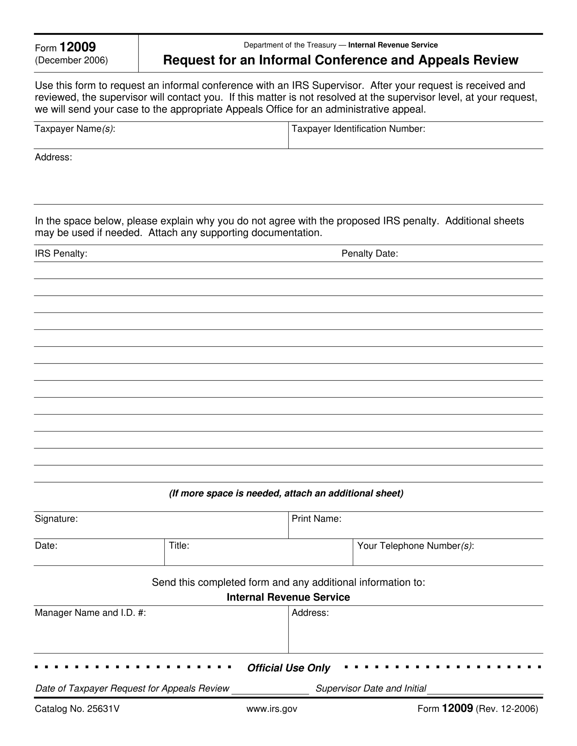 Fill Form 12009 2024 2025 Create Edit Forms Online
