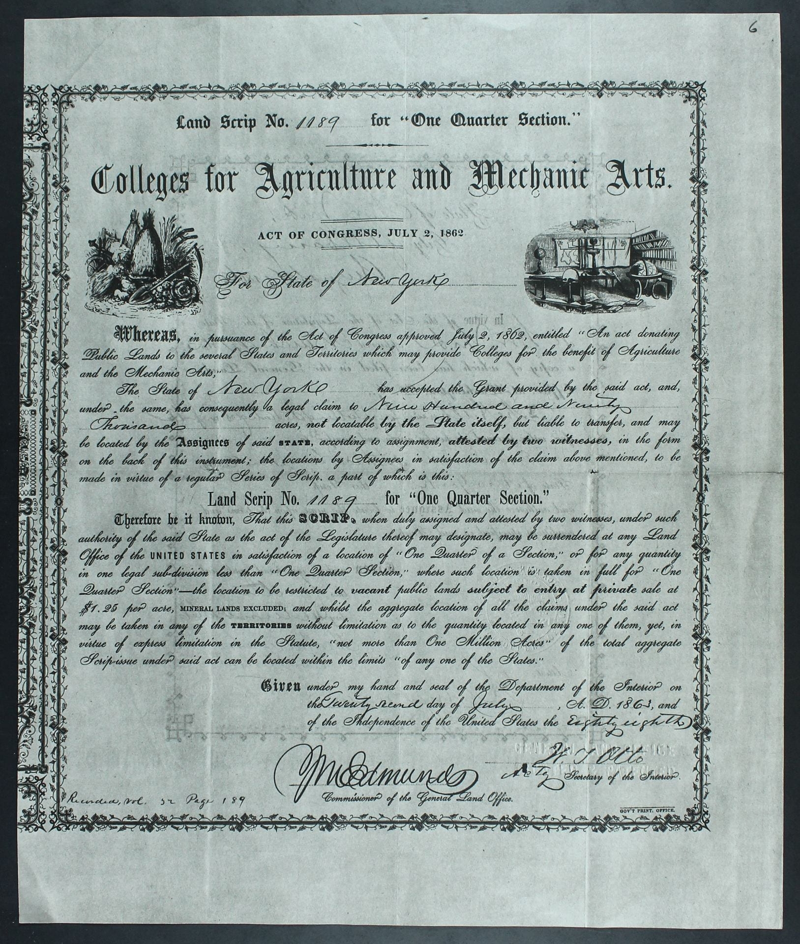 Flipped Scrip Flipping The Script The Morrill Act Of 1862 Cornell University And The Legacy Of Nineteenth Century Indigenous Dispossession Cornell University And Indigenous Dispossession Project
