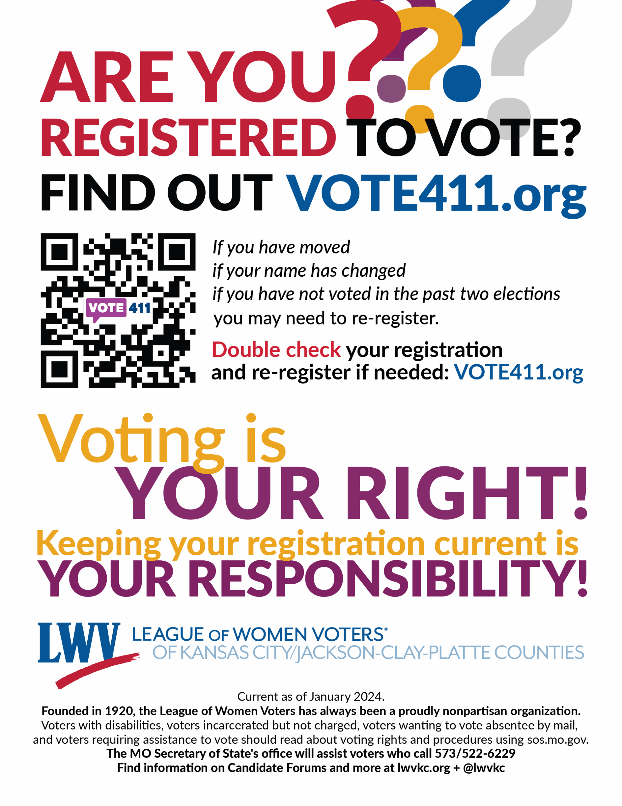 Flyers Voter Resources Printable And Digital LWVKC JCP