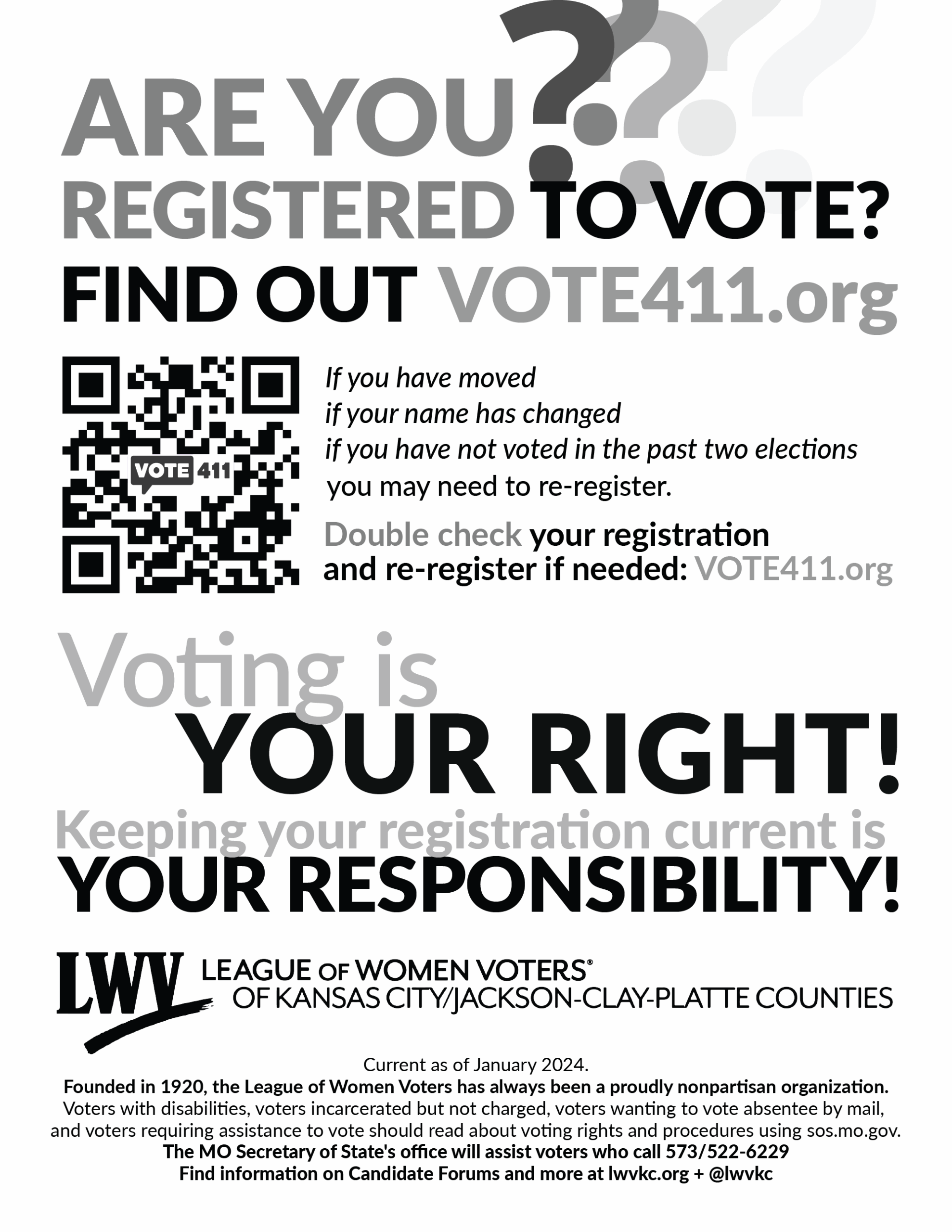 Flyers Voter Resources Printable And Digital LWVKC JCP