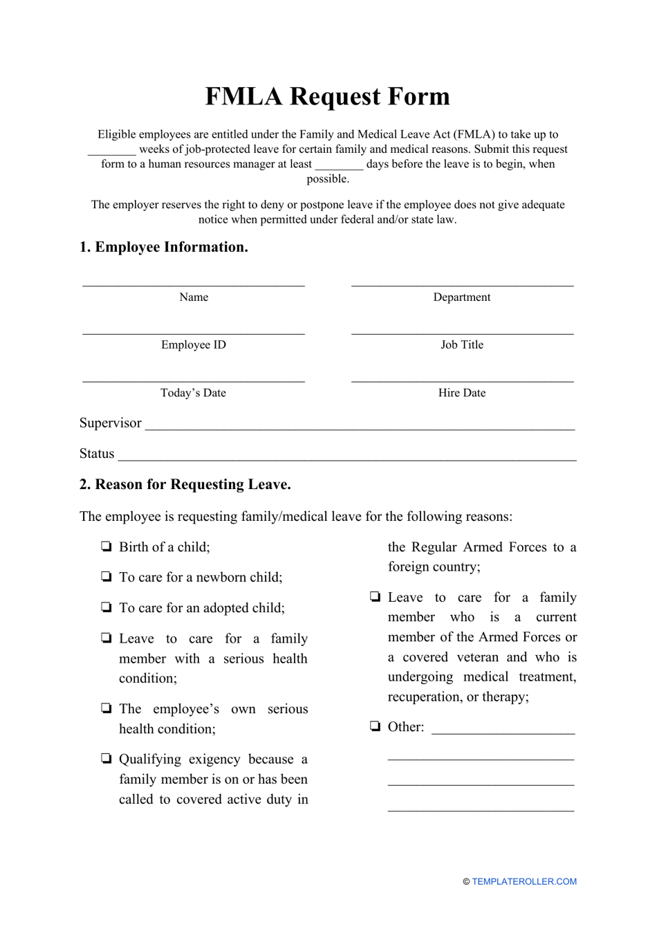 Fmla Forms 2024 Printable Free Word Norma Annmaria