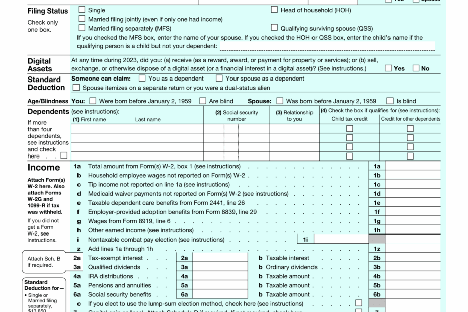 Form 1040 For 2023 Catch Up On Filing Late With Our PDF Editor