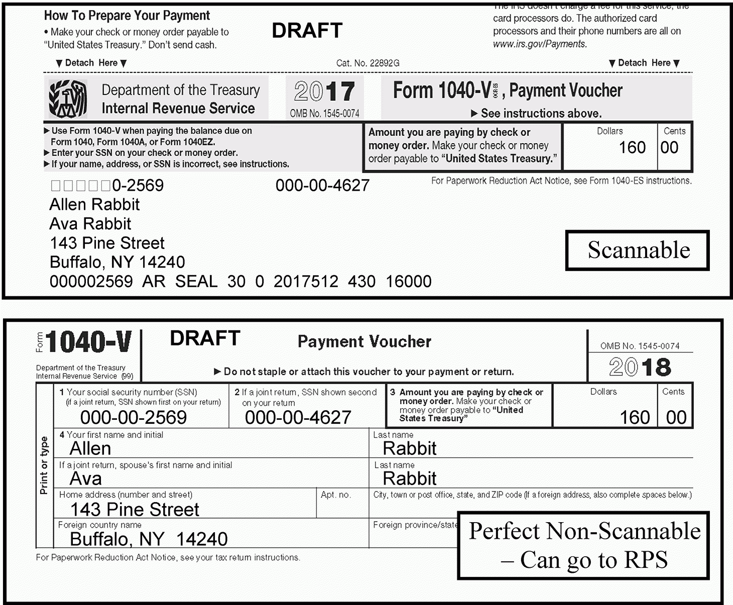 Form 1040 V Simplified Easy Payment Voucher Guide