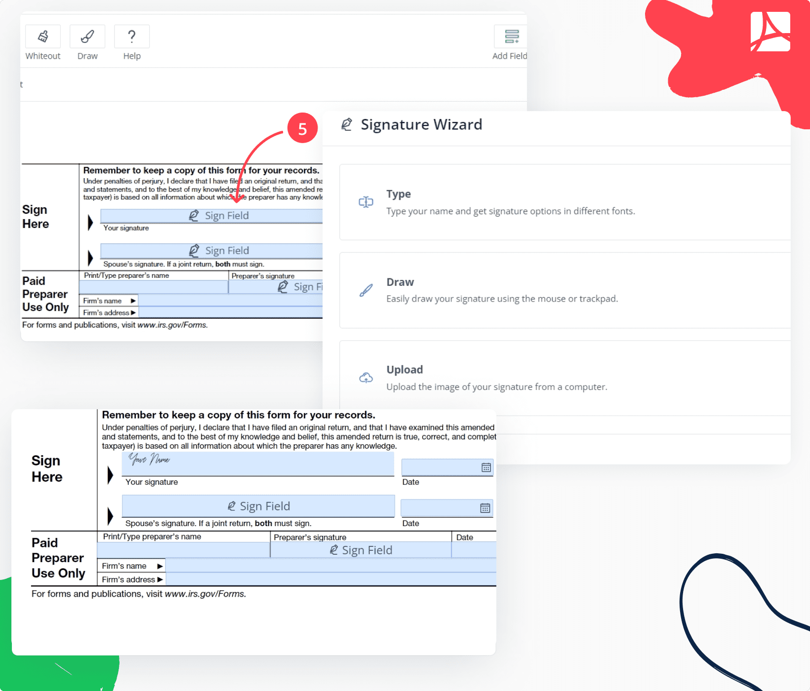Form 1040X Printable Form 1040X Blank Online PDFliner