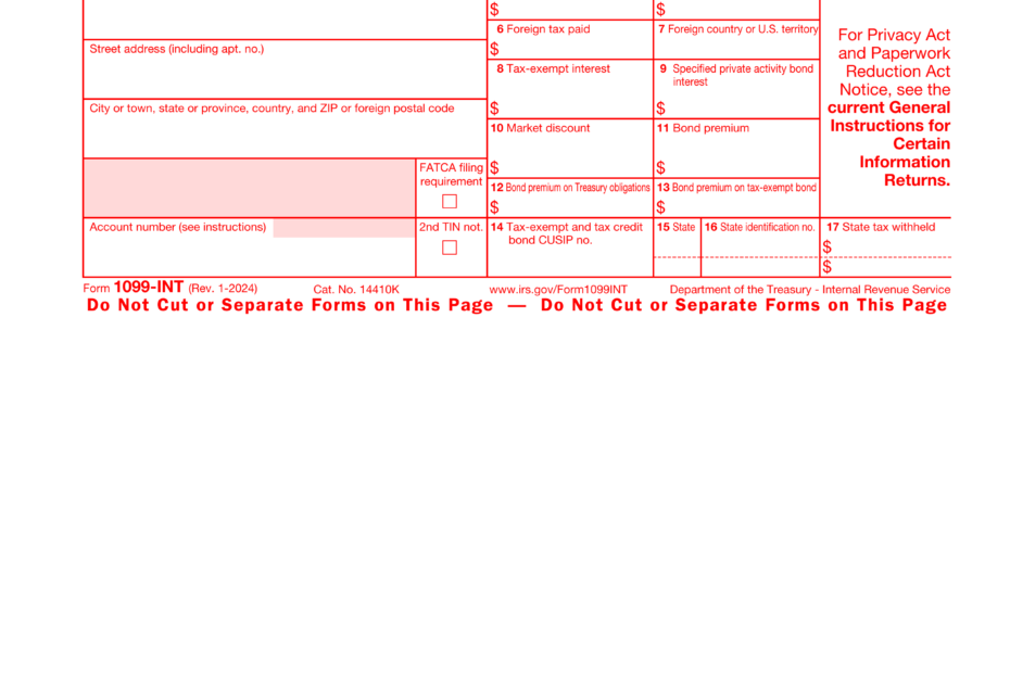 Form 1099 INT 2024 2025 How To Fill Out U0026 Download PDF Guru