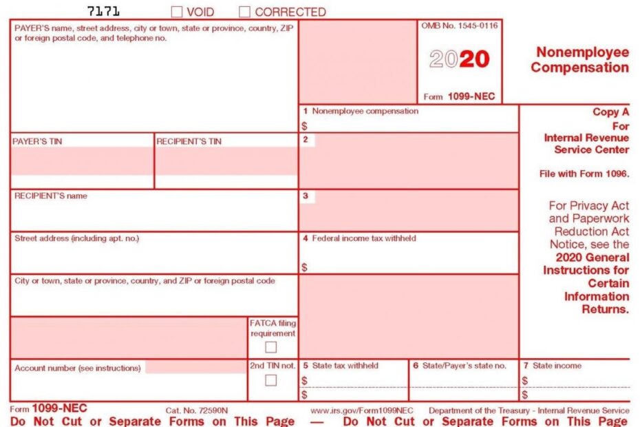 Form 1099 NEC Now Used To Report Non Employee Compensation Ohio Dairy Industry Resources Center