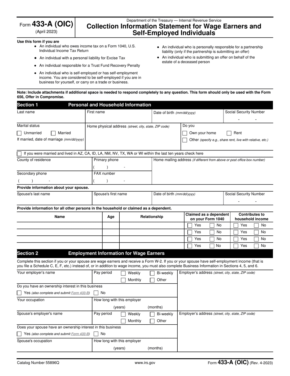 Form 9423 Collection Appeal Request Form