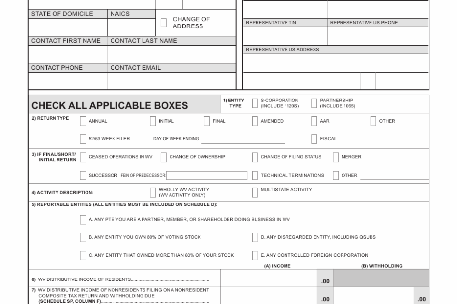 Form PTE 100 Download Printable PDF Or Fill Online West Virginia Tax Return S Corporation U0026 Partnership Pass Through Entity 2023 West Virginia 2020 2025 Templateroller