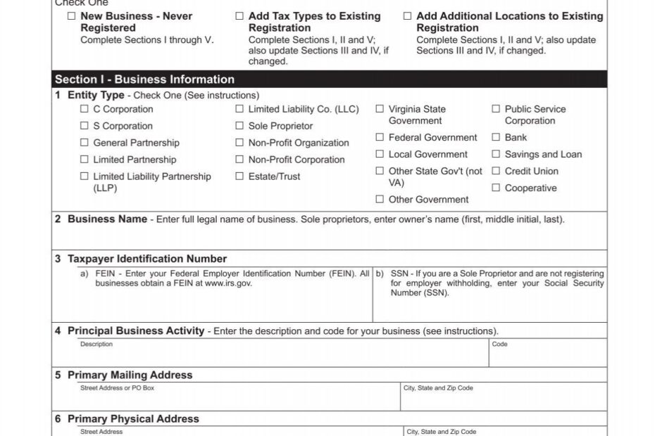 Form R 1 Virginia Department Of Taxation