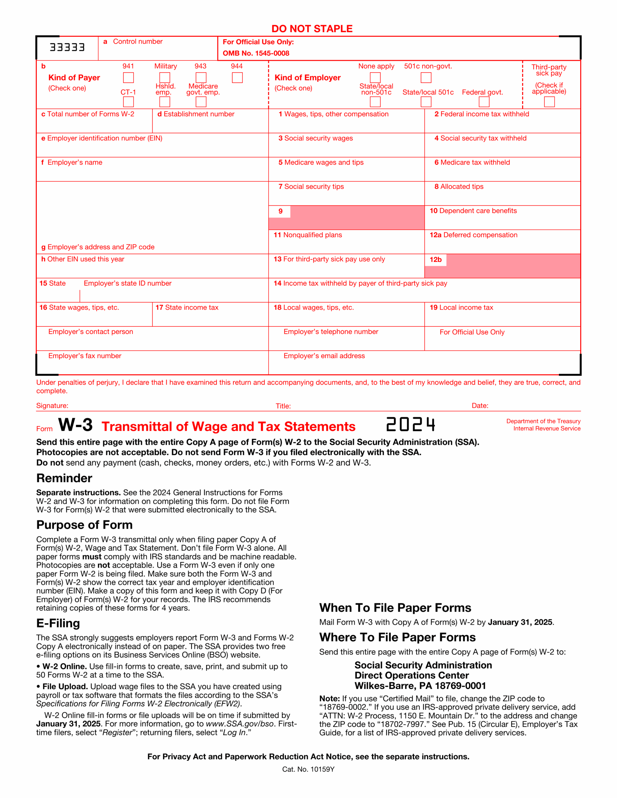 Form SSA 1724 Fill And Download Forms Online PDF Guru