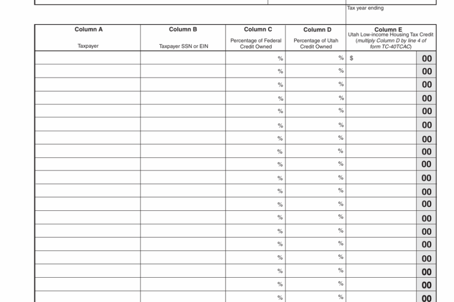 Form TC 40LIS Fill Out Sign Online And Download Fillable PDF Utah Templateroller
