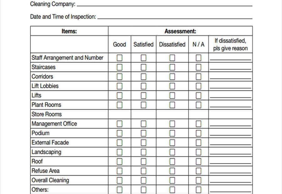 FREE 11 Cleaning Service Form Samples PDF MS Word Google Docs