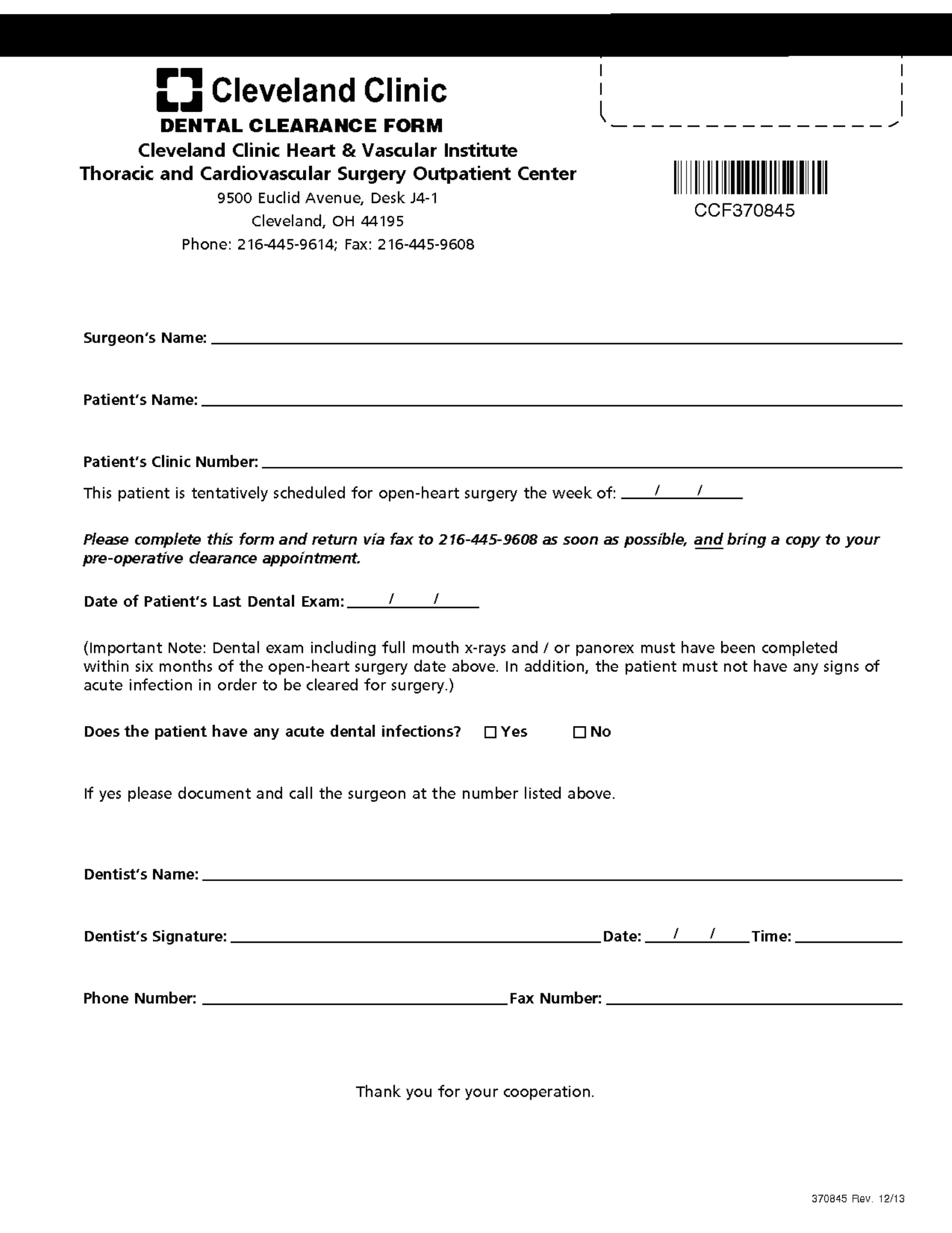 FREE 18 Dental Medical Clearance Form Samples PDF MS Word 