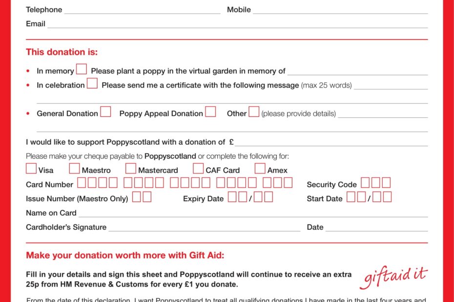 FREE 36 Donation Forms In PDF MS Word Excel