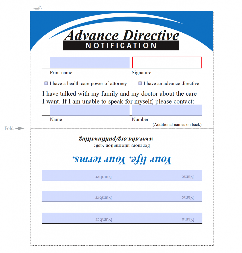 Free Advance Directive Forms 50 States PDF WORD