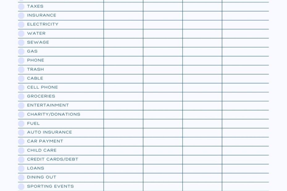 Free And Customizable Budget Templates