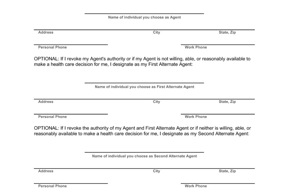 Free California Advance Directive Form Template PDF Word EForms