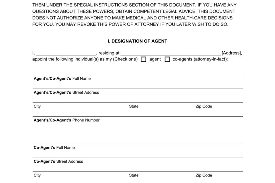 Free California Power Of Attorney Forms PDF U0026 Word