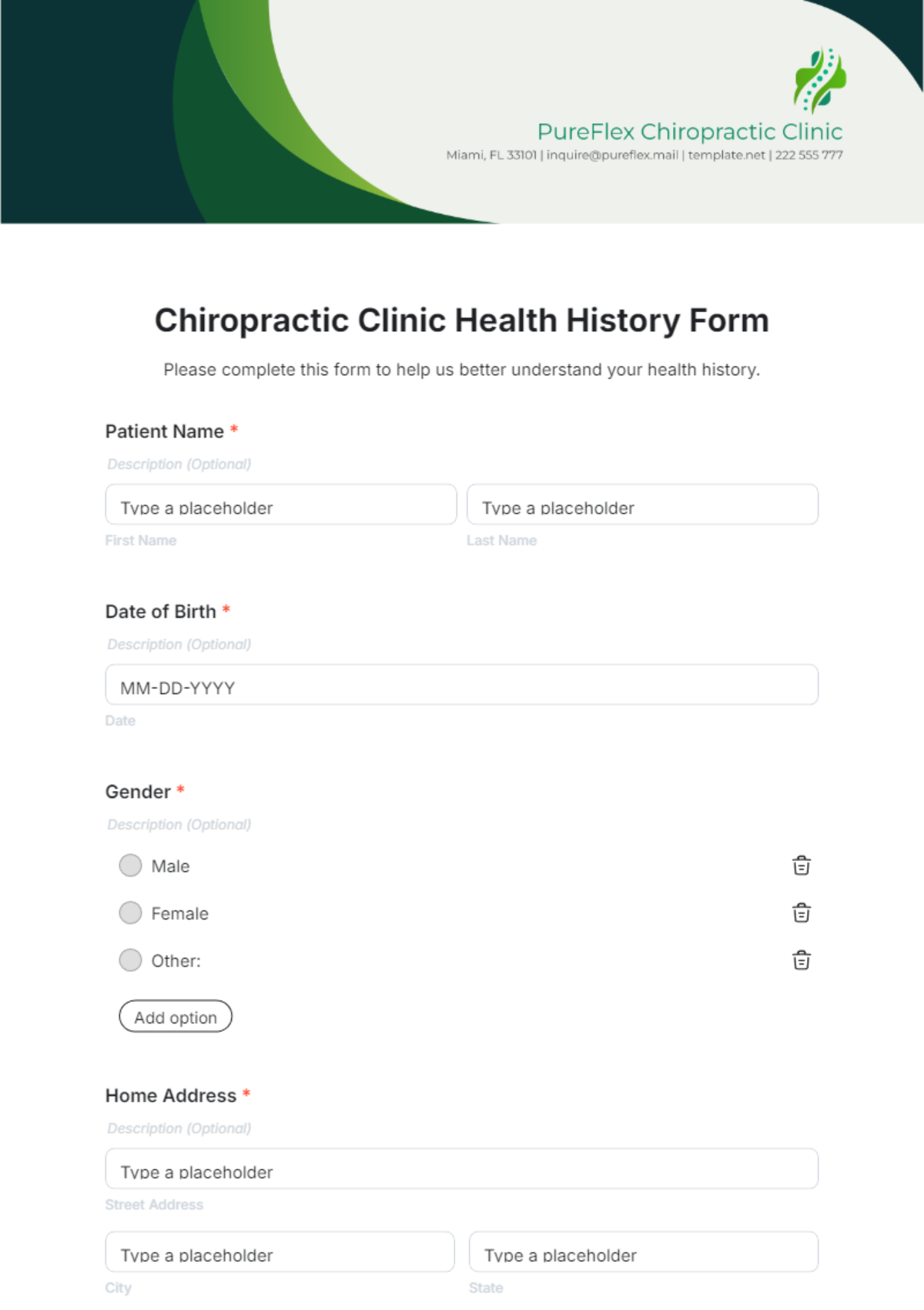 Free Chiropractic Clinic Templates To Edit Online