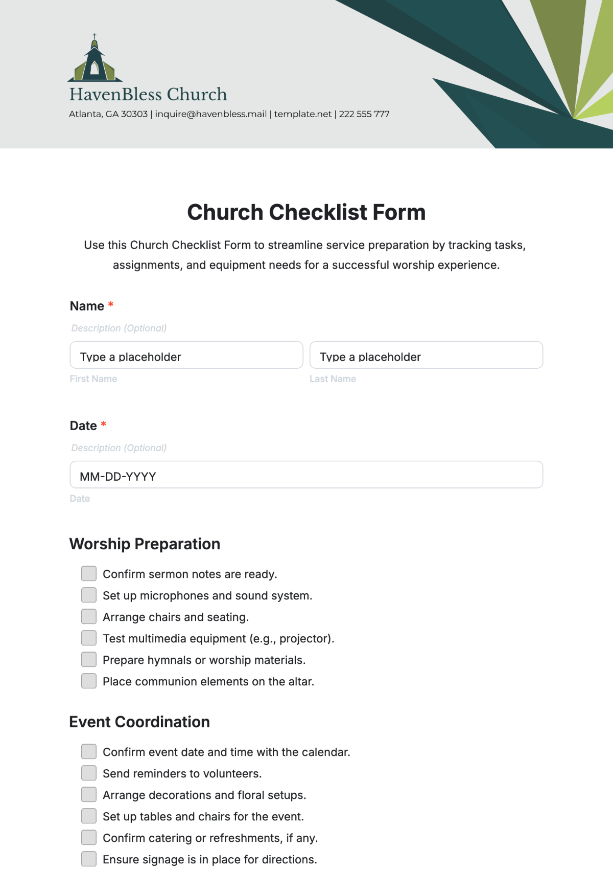 Free Code Of Conduct For Church Template To Edit Online