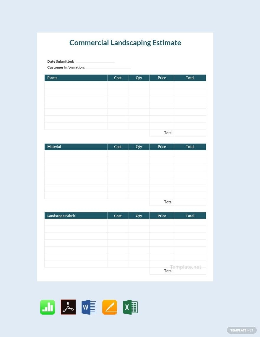 Free Editable Estimate Sheet Templates In PDF To Download