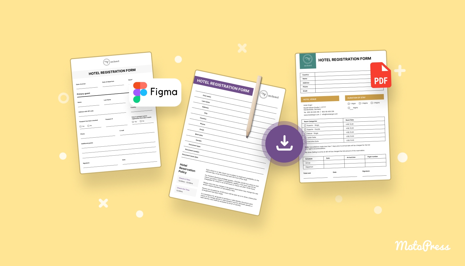 Free Hotel Registration Form Templates MotoPress