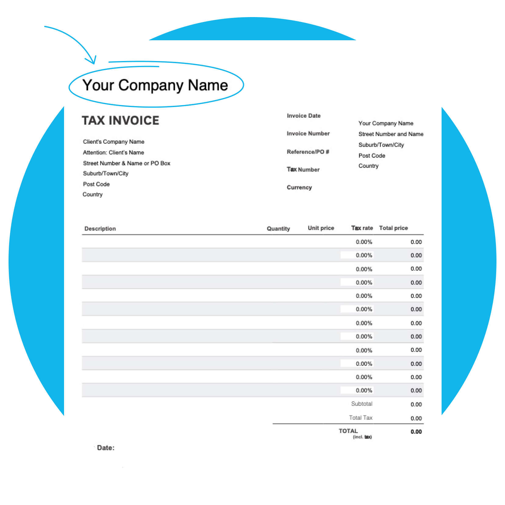 Free Invoice Template Download A Customizable Invoice Format Free Invoice Template Download A Customizable Invoice Format