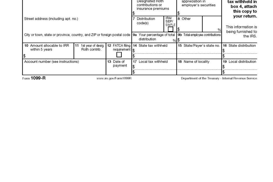 Free IRS 1099 R PDF EForms