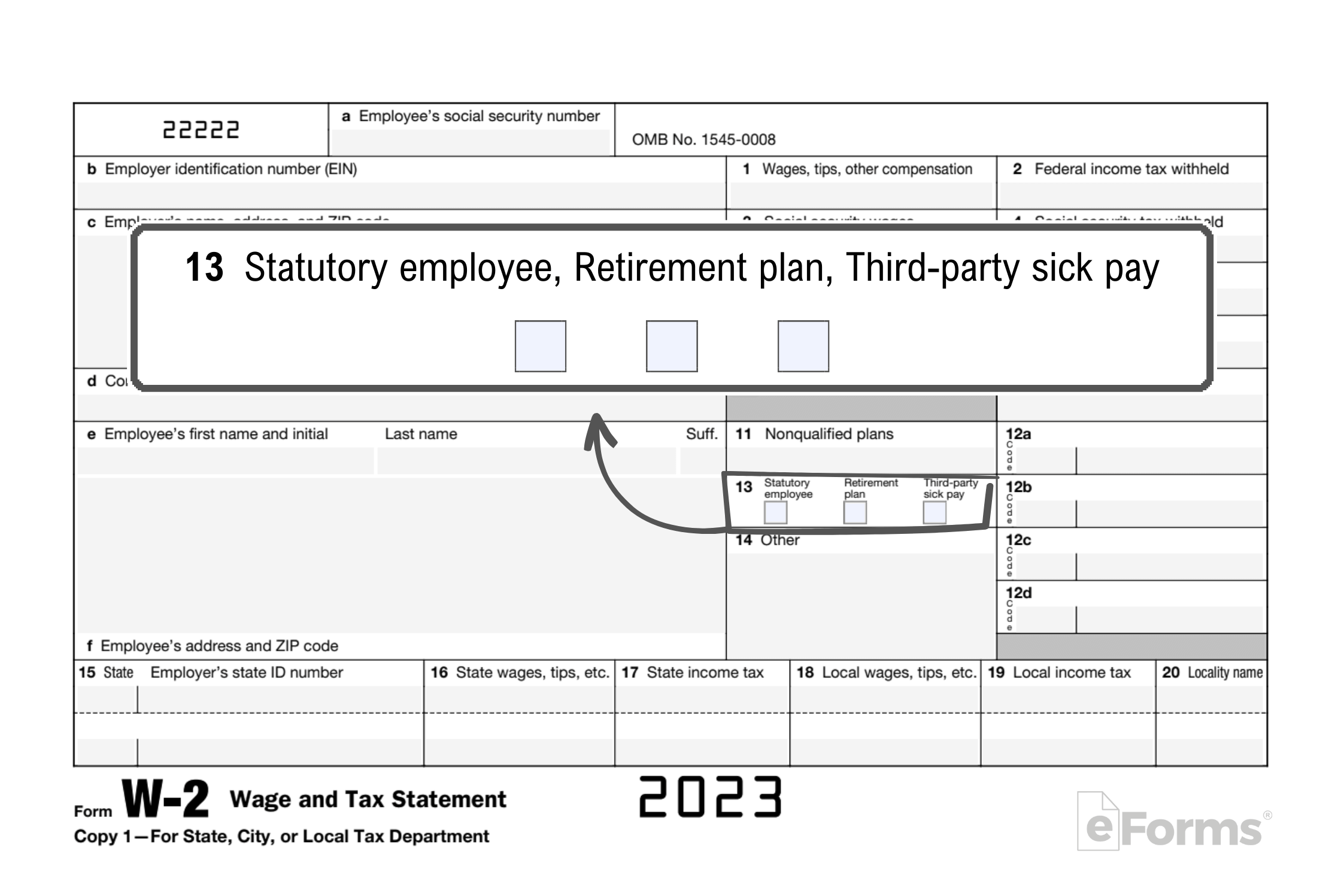 Free IRS Form W 2 Wage And Tax Statement PDF EForms Free IRS Form W 2 Wage And Tax Statement PDF EForms