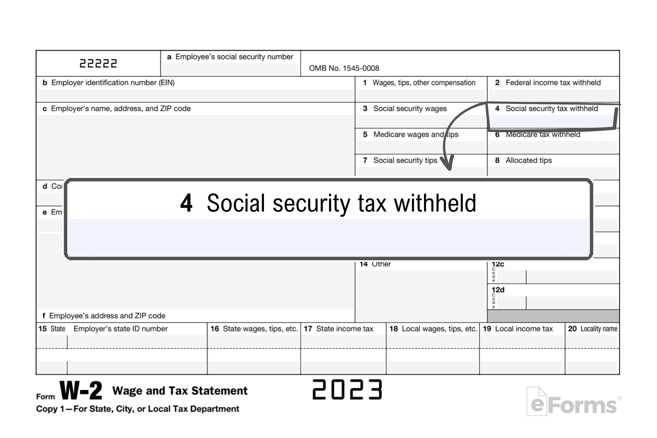 Free IRS Form W 2 Wage And Tax Statement PDF EForms