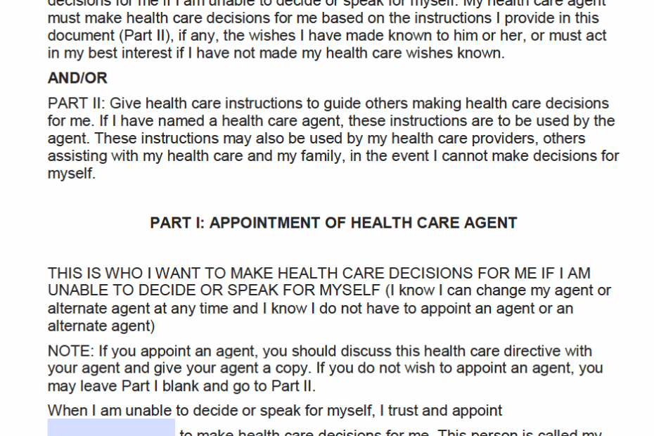 Free Medical Power Of Attorney Form Minnesota