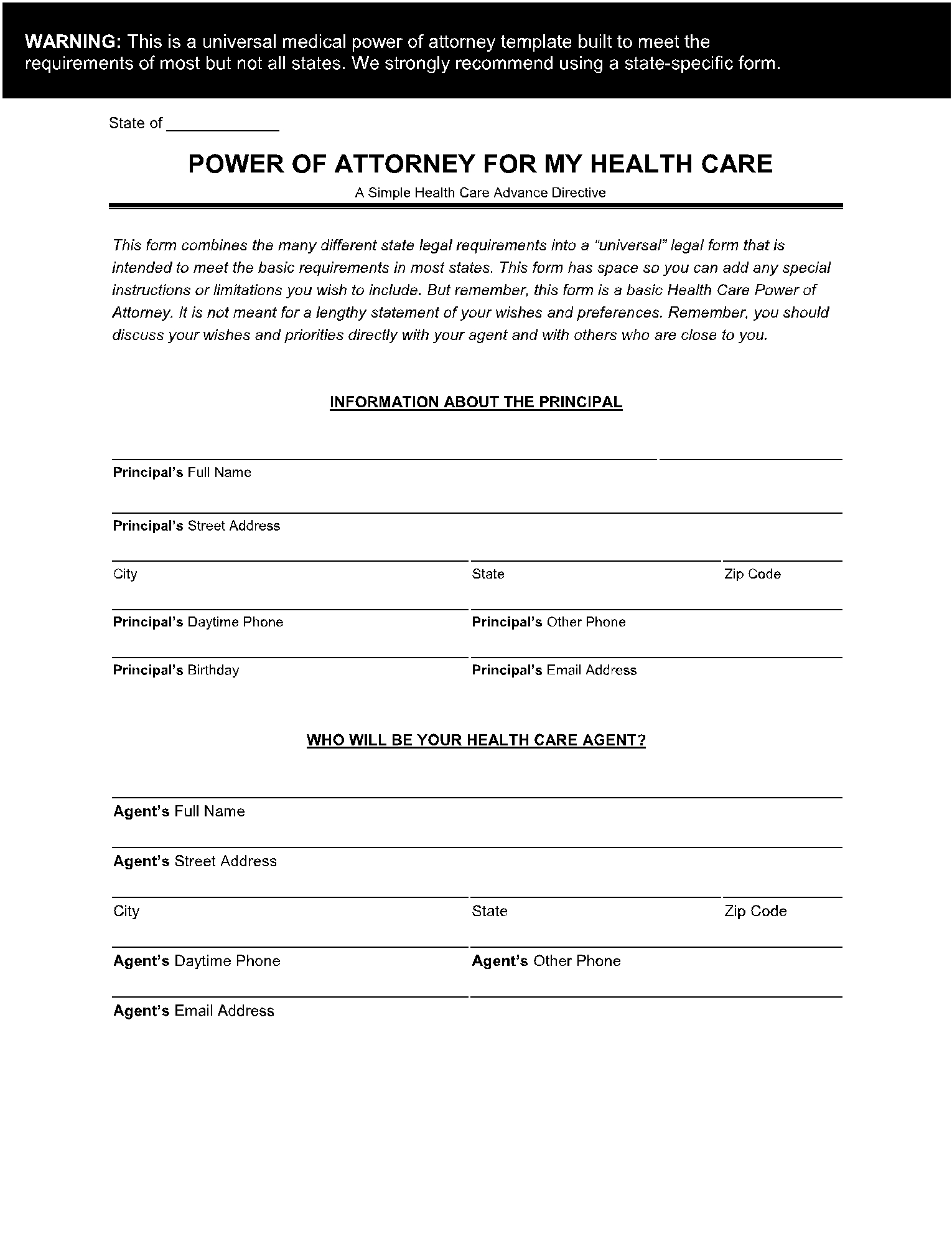 Free Medical Power Of Attorney Forms PDF CocoSign