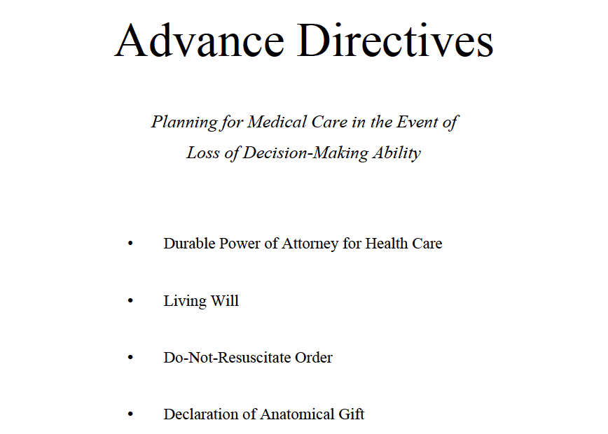 Free Michigan Advance Directive Form Medical POA U0026 Living Will