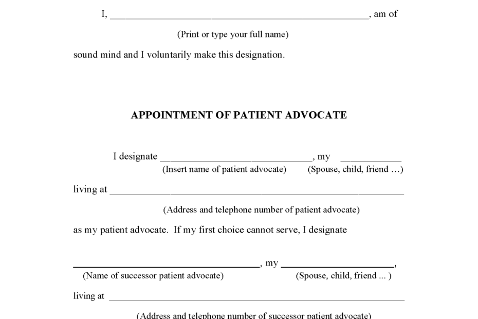 Free Michigan Advance Directive Form PDF