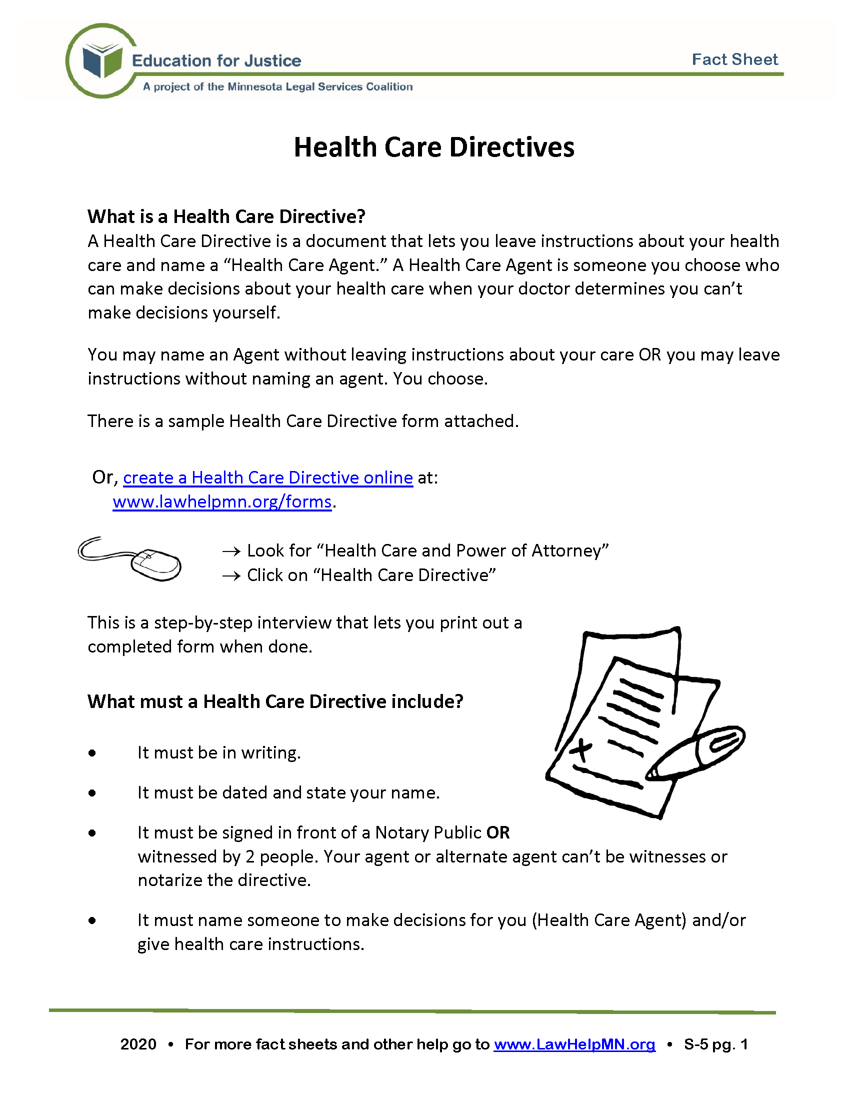 Free Minnesota Advance Directive Form Template PDF Word EForms