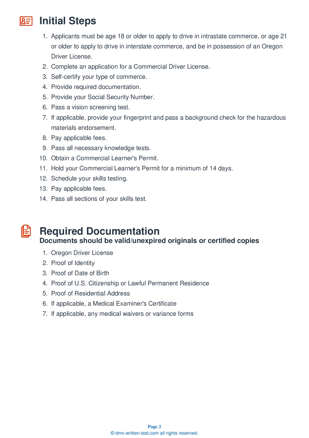 FREE Oregon Knowledge Test Class A Real 2025 CDL Questions 