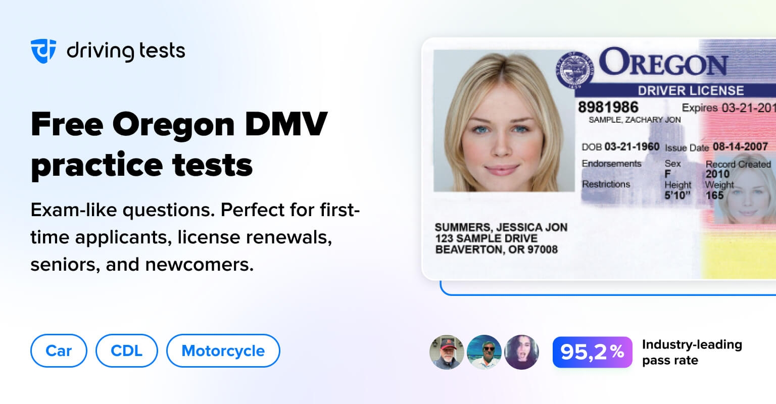 Free Oregon OR DMV Practice Tests Updated For 2025
