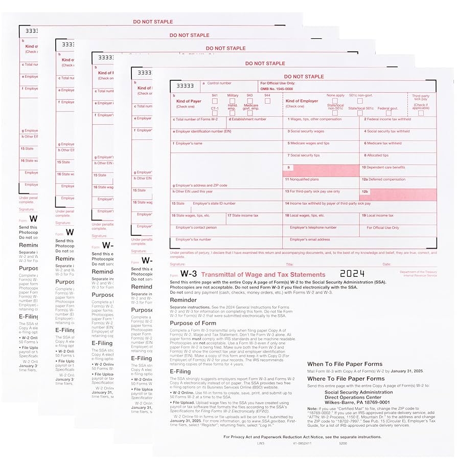 Free Printable 2024 W 3 Transmittal Forms Pack Of 10 IRS Free Printable 2024 W 3 Transmittal Forms Pack Of 10 IRS