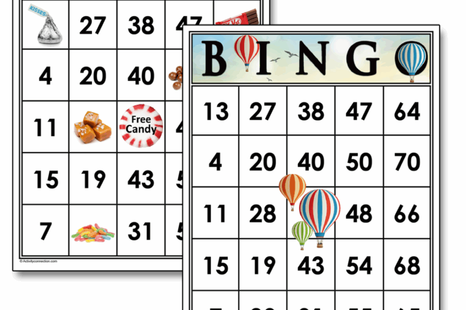 Free Printable Bingo Cards Activity Connection